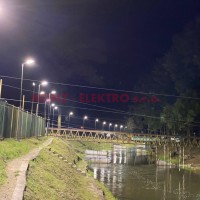 venkovní osvětlení vodního kanálu - Loděnice SKUP Olomouc